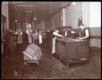 Zetters aan het werk bij de Publisher